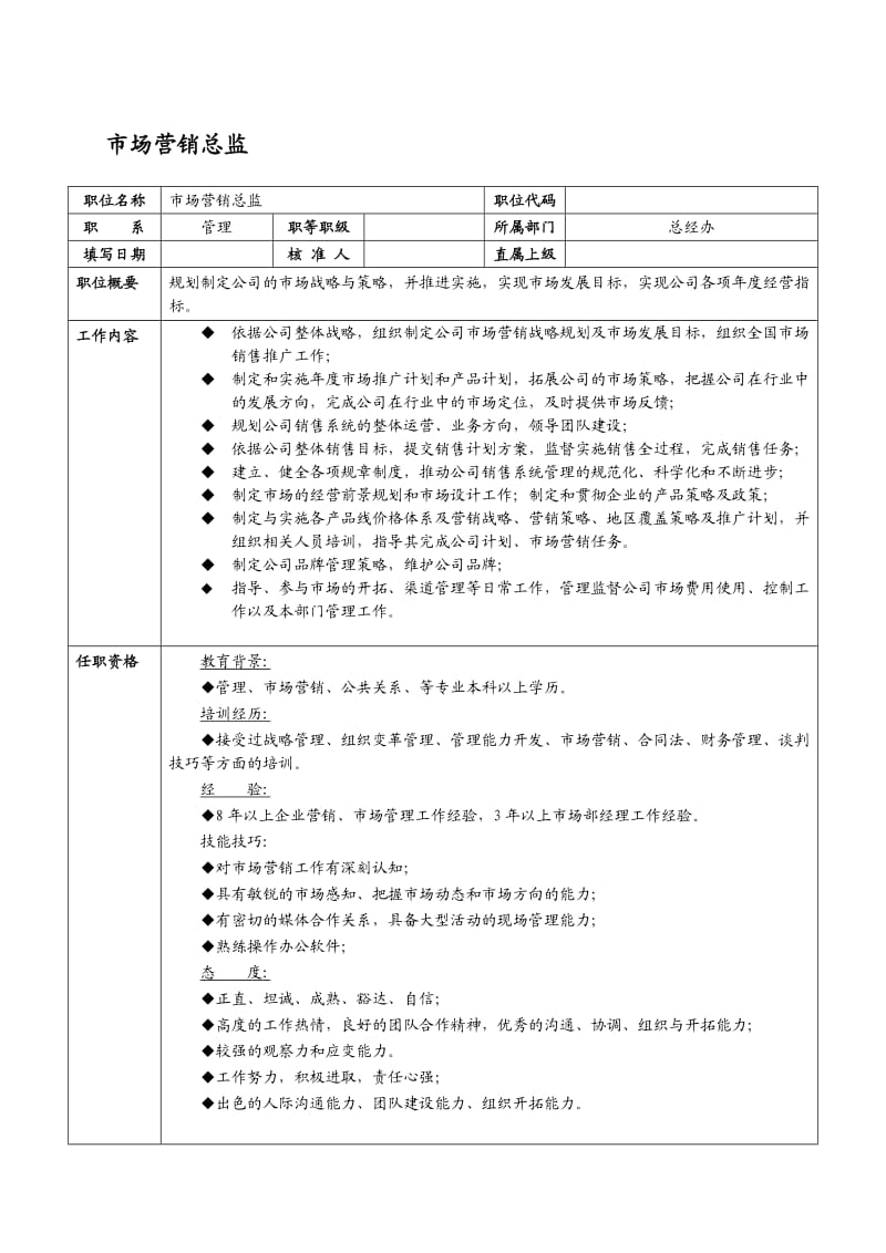 某it企业市场营销总监岗位职责.doc_第1页