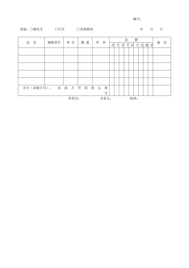 [精品]仓库管理常用表格.doc_第2页