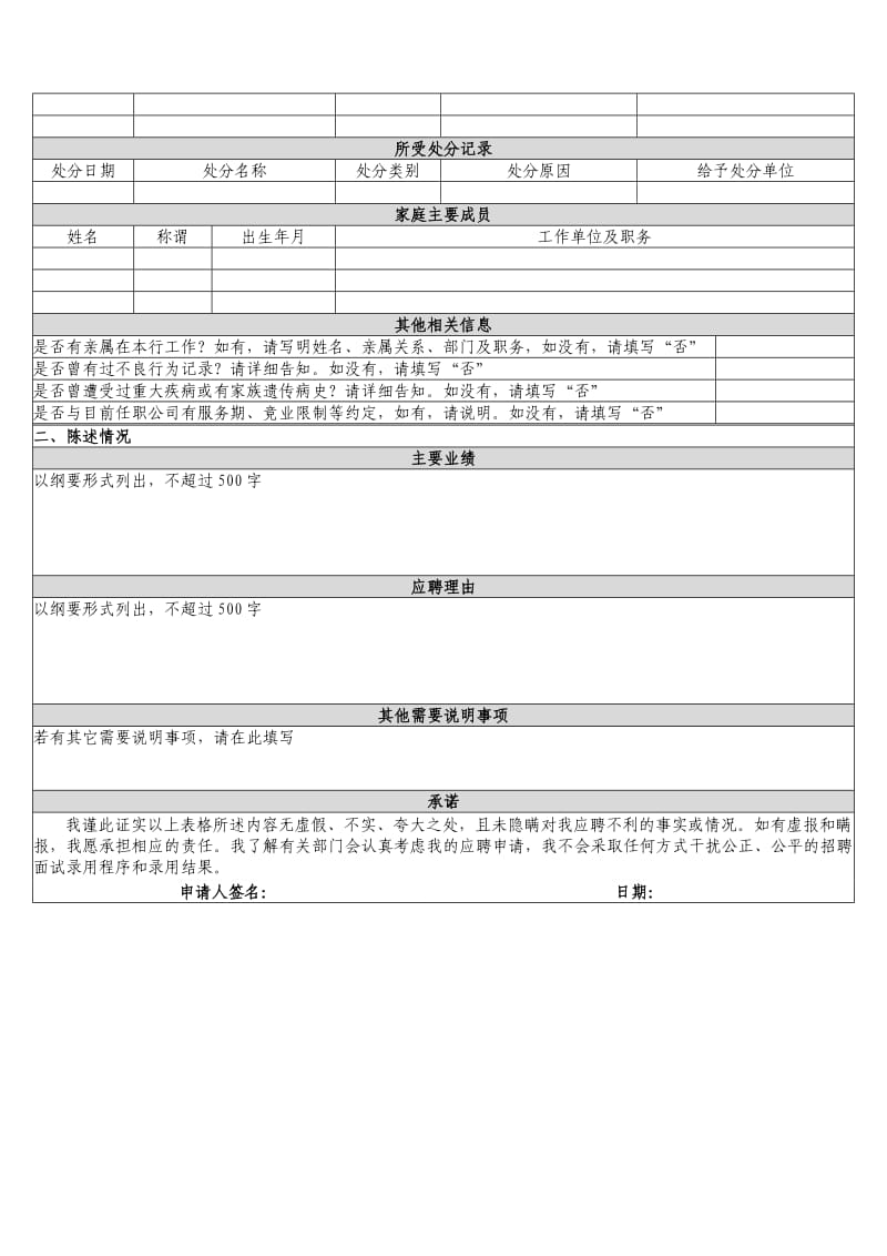 常熟农商银行工作人员应聘报名表(精品).doc_第2页