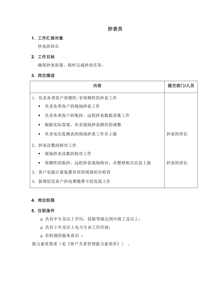 de_岗位职责_抄表员.doc_第1页