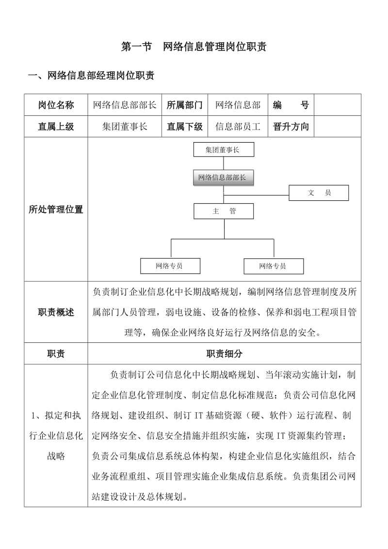 集团公司信息部岗位职责.doc_第2页