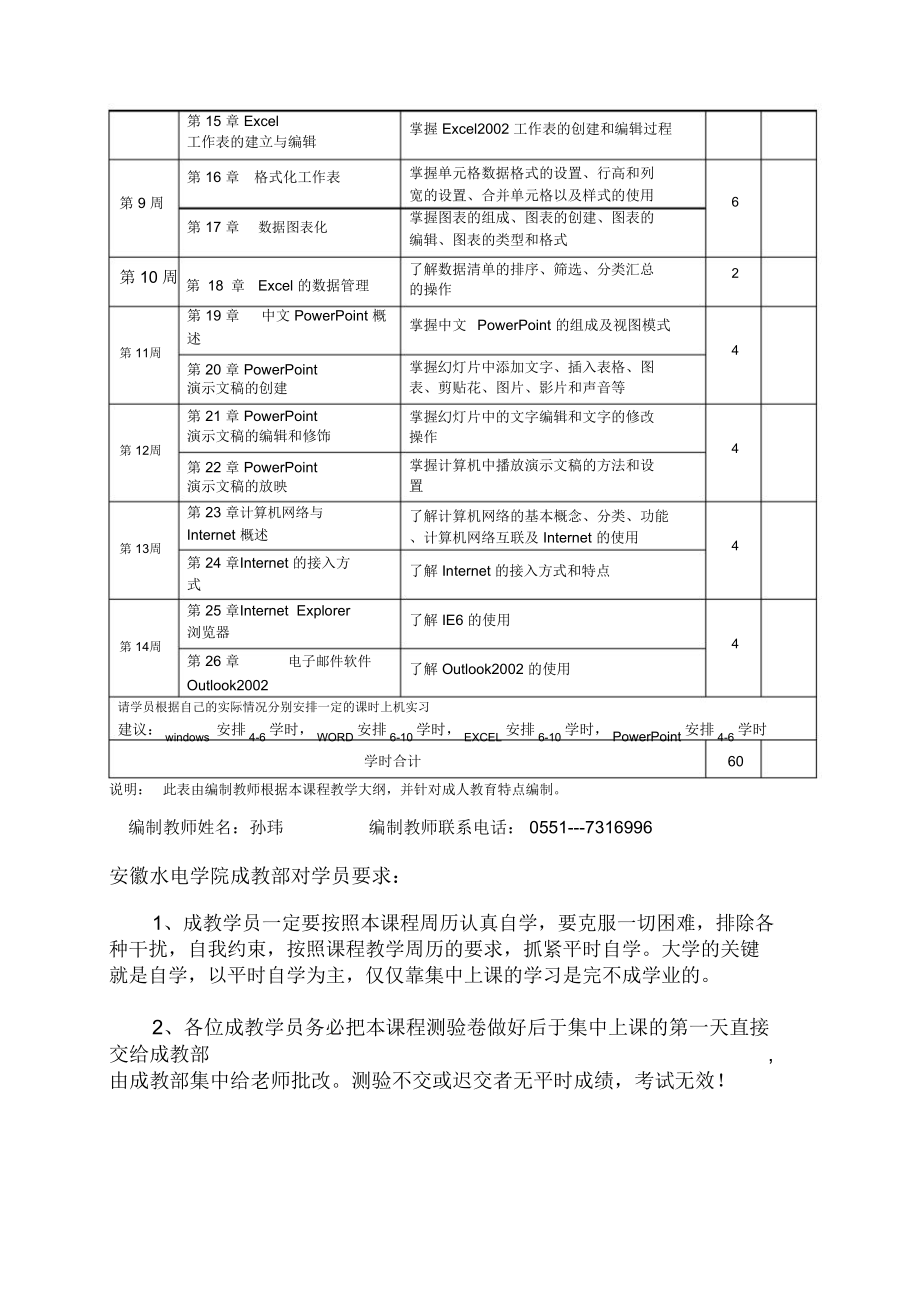 计算机应用基础自学周历及自测题.doc_第2页