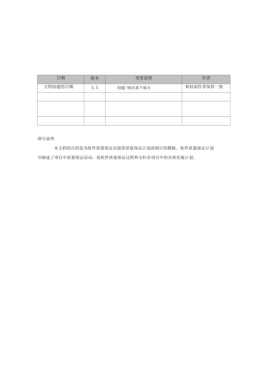 软件质量保证计划书简介.doc_第2页