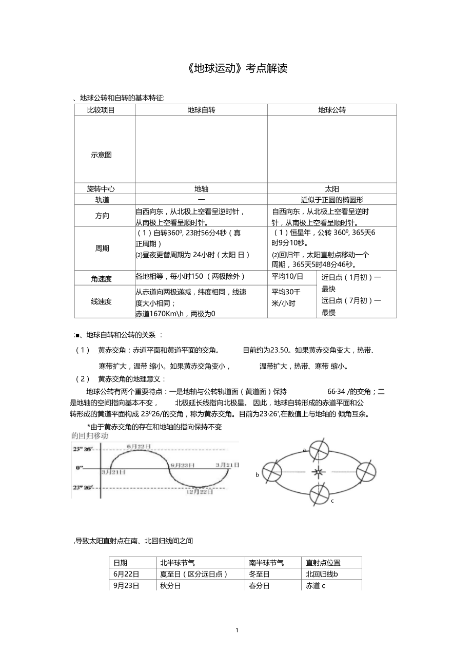 地球运动考点解读.doc_第1页