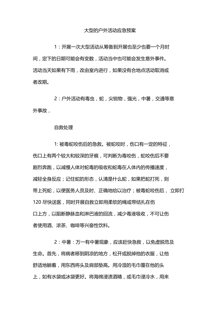 大型的户外活动应急预案.doc_第1页