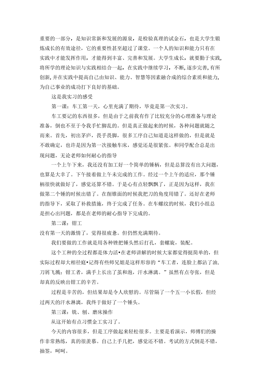 金工实习报告多篇范例.doc_第3页