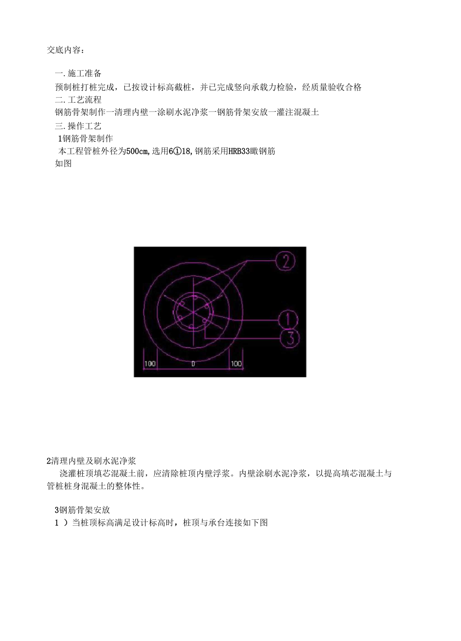 桩芯灌注技术交底.docx_第1页