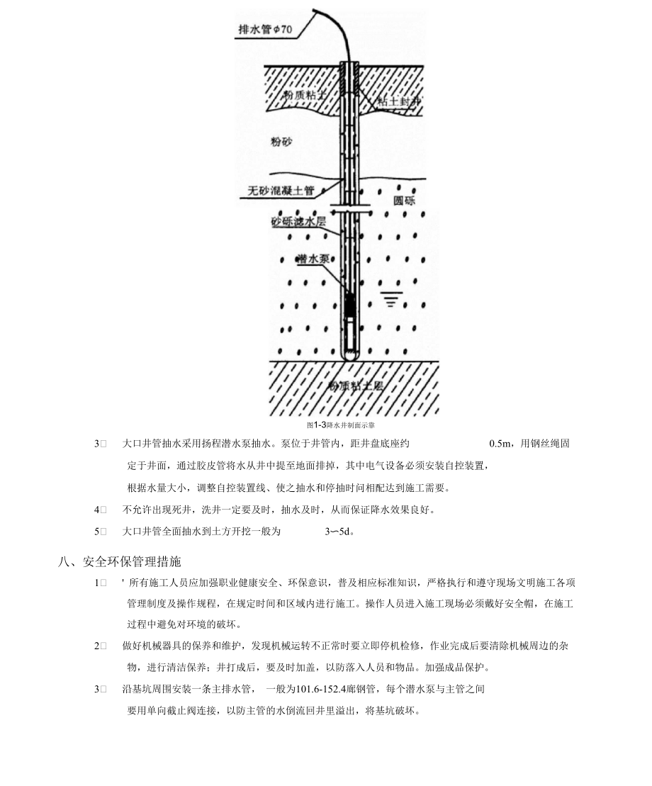 无砂大孔混凝土管井降水工程.docx_第3页