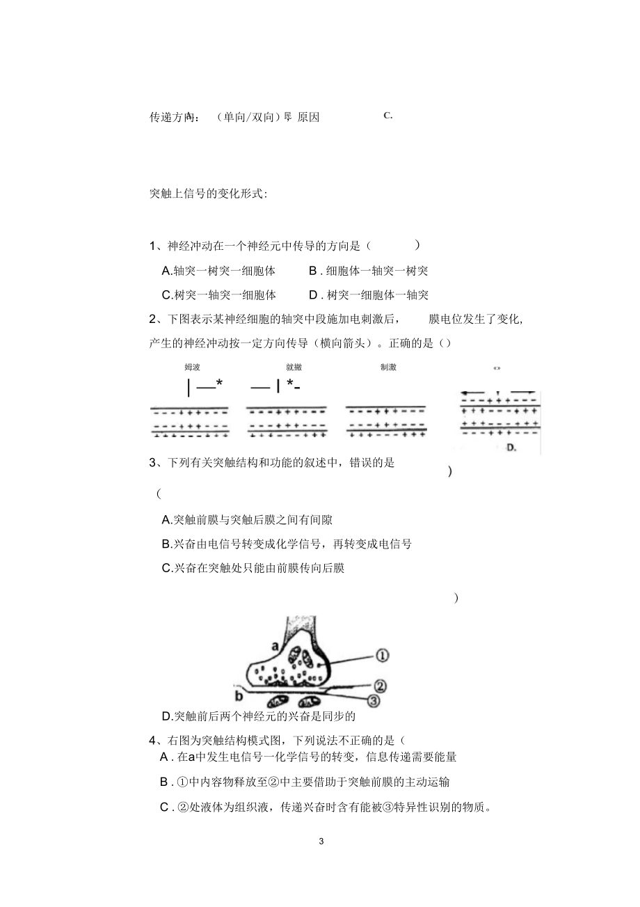 信息在神经系统中的传递.docx_第3页