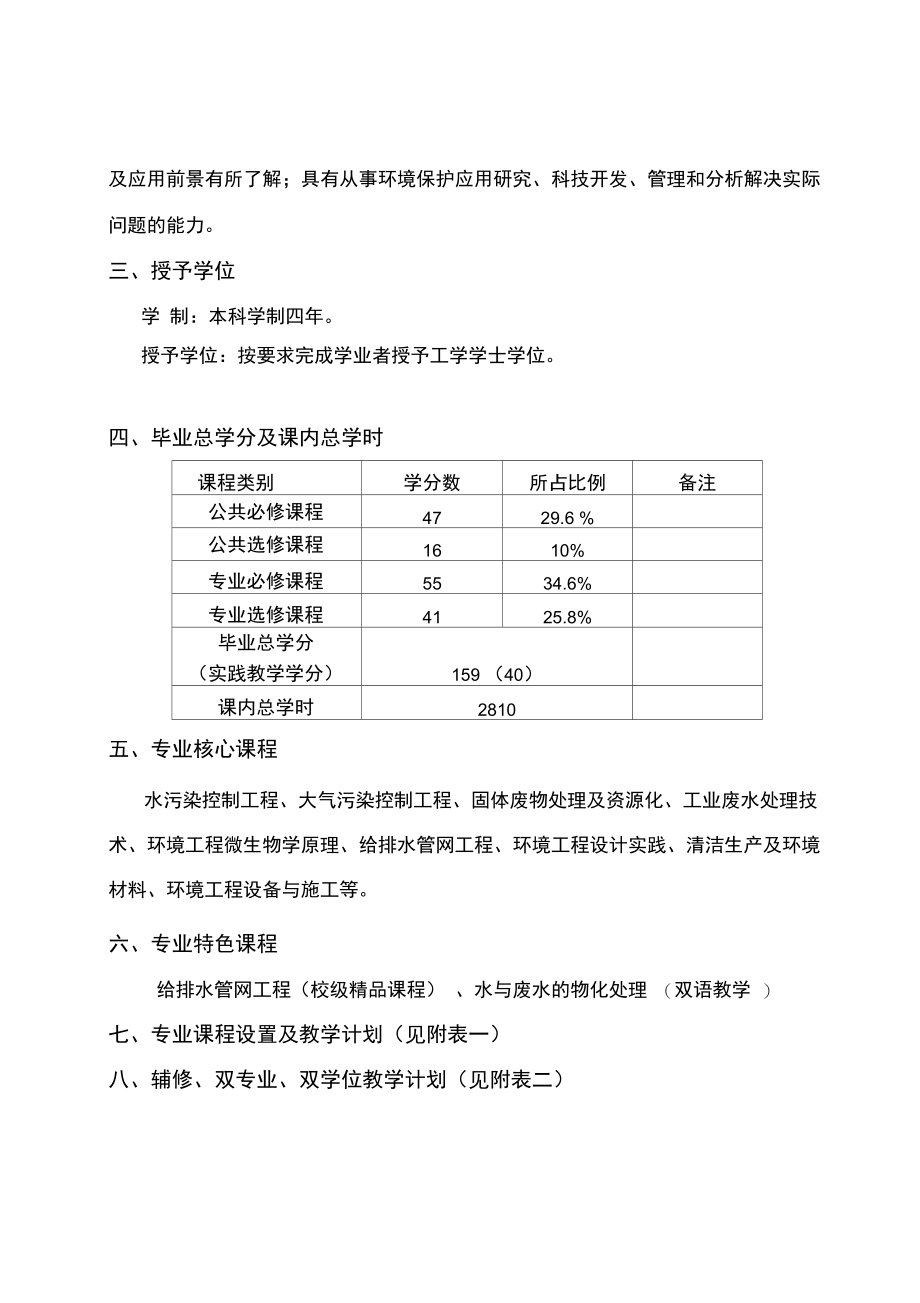 环境科学与工程学院环境工程专业培养方案.doc_第3页