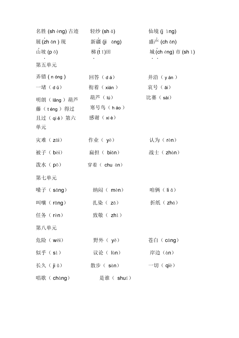 部编二年级语文易读错的字和多音字整理归类.docx_第2页