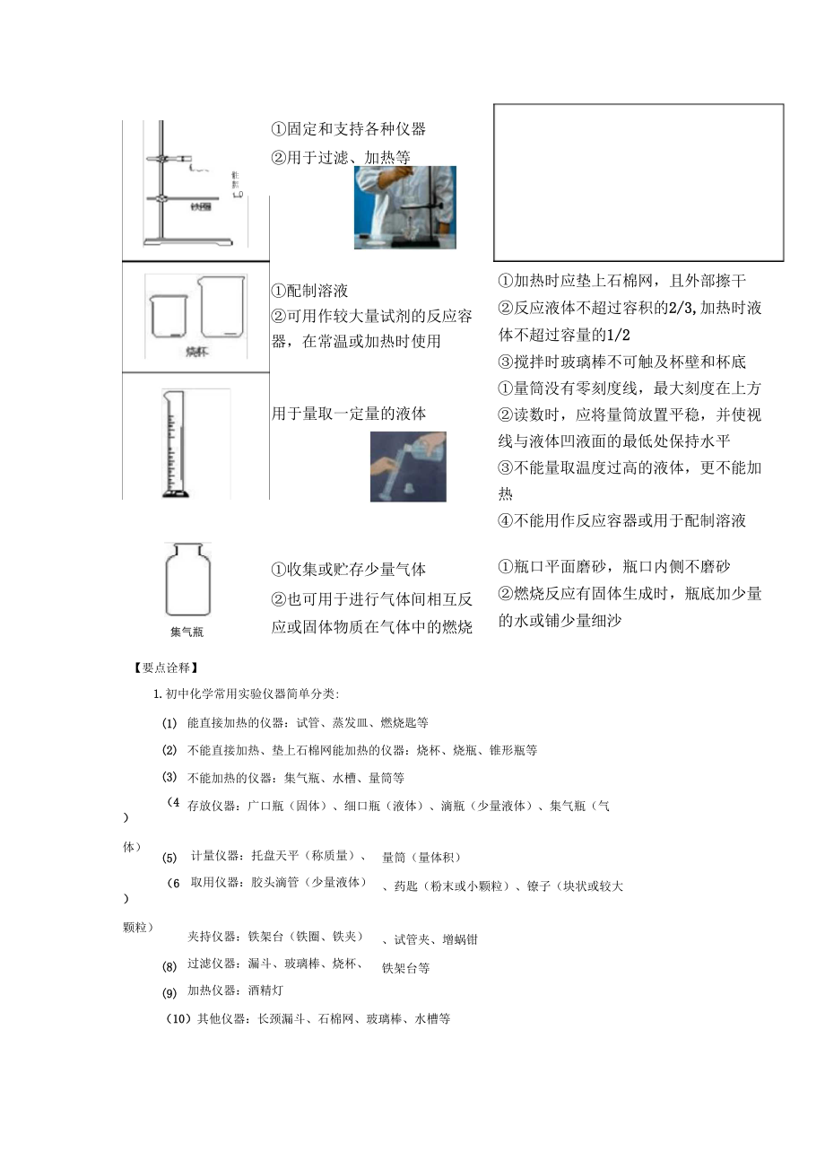 走进化学实验室知识讲解人教版正式版.docx_第2页