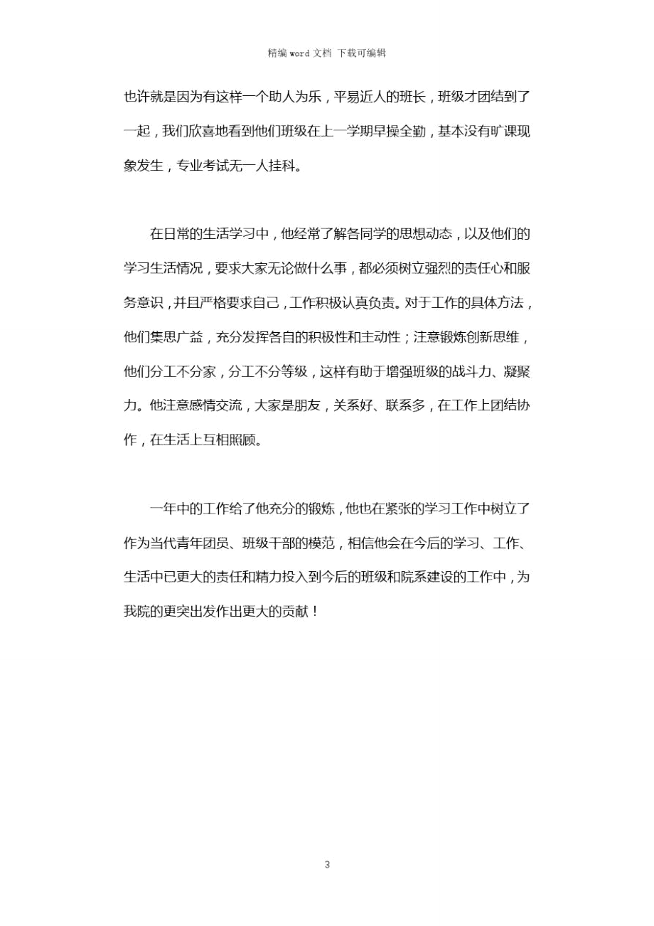 2021年优秀团干部事迹报告材料.doc_第3页