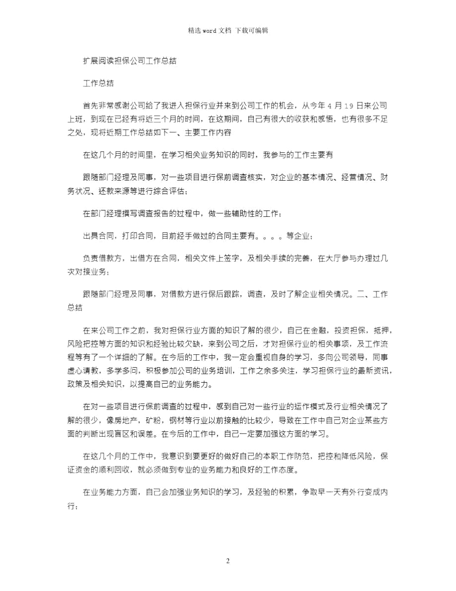 2021年有关担保知识的总结.doc_第2页