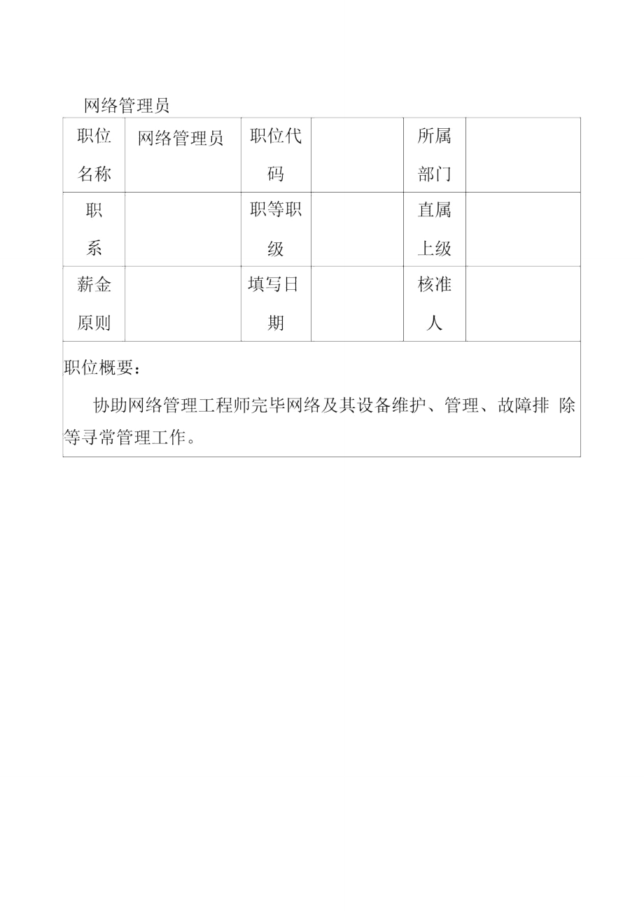 2021年网络管理员岗位职责培训资料.doc_第1页