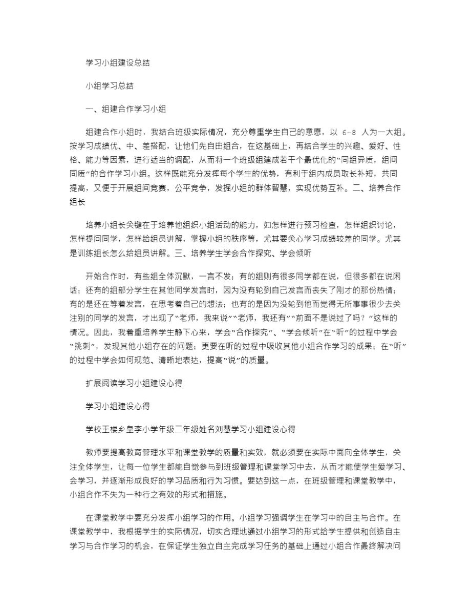 2021年学习小组建设总结.doc_第1页