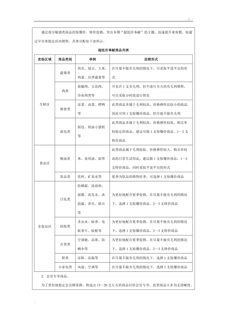 【营销管理方案】大卖场夏季促销方案.docx_第2页