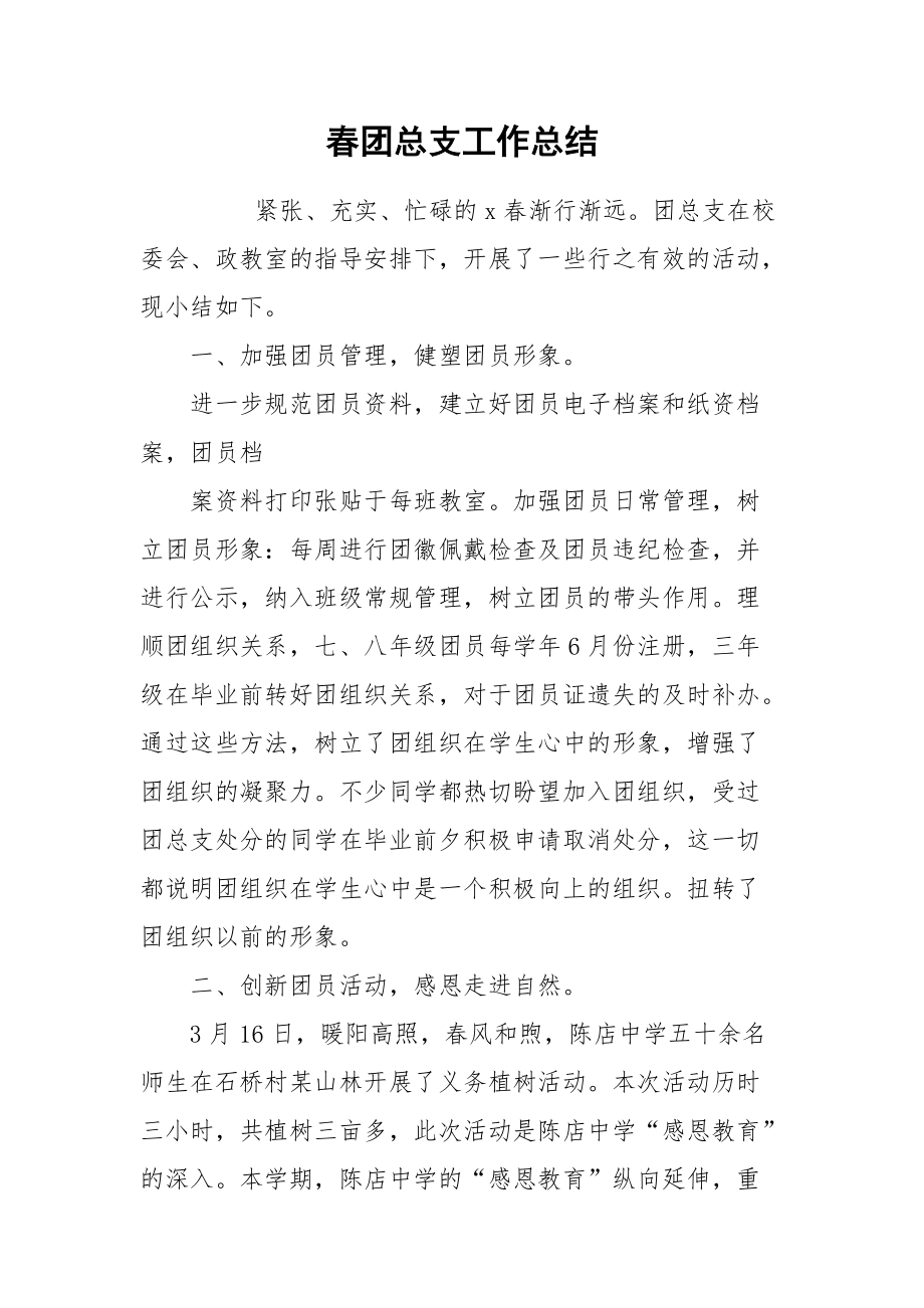 2021春团总支工作总结.docx_第1页