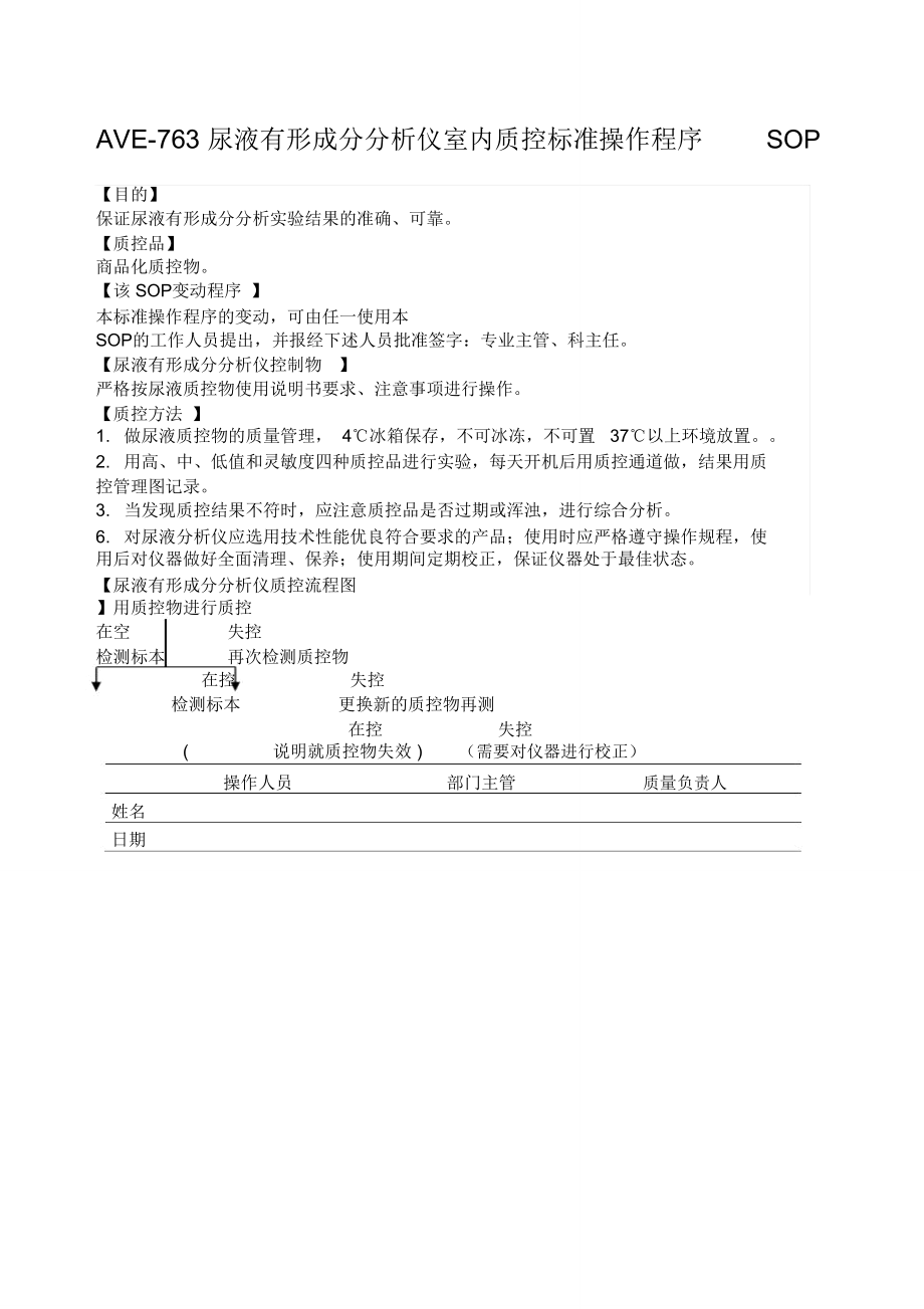 尿液质控SOP.doc_第1页