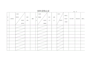 材料采购记录.doc