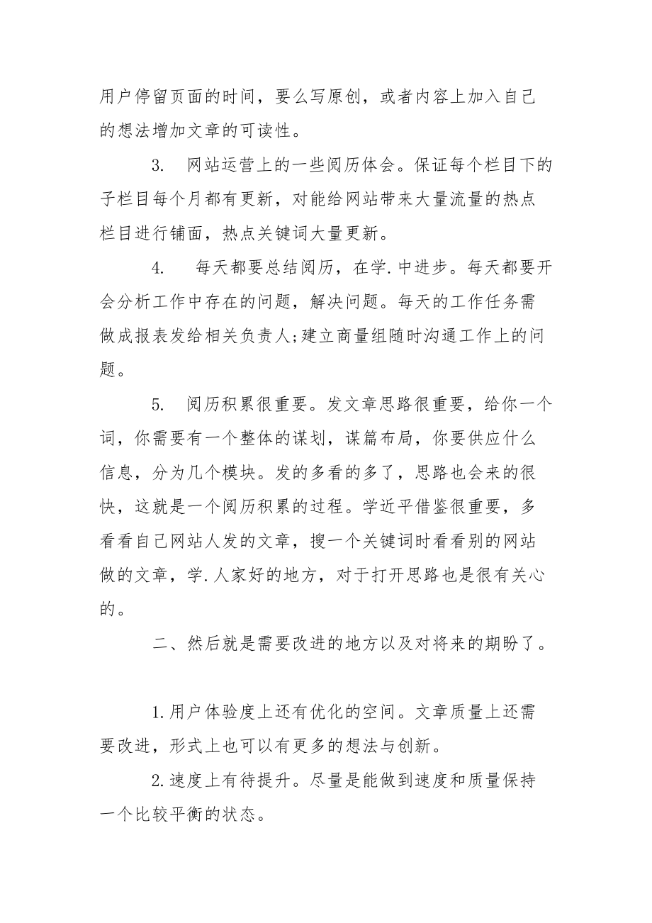 202_年网站编辑试用期工作总结.docx_第2页