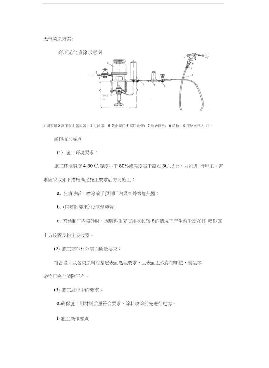 无气喷涂方案说课讲解.doc_第2页