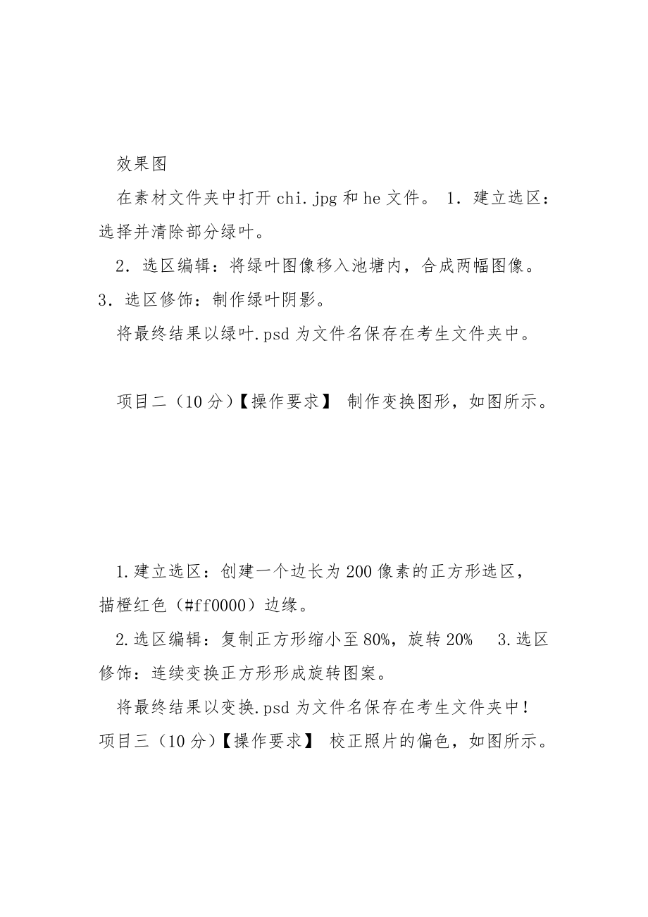 技能节PS图形图像处理竞赛题目.docx_第2页