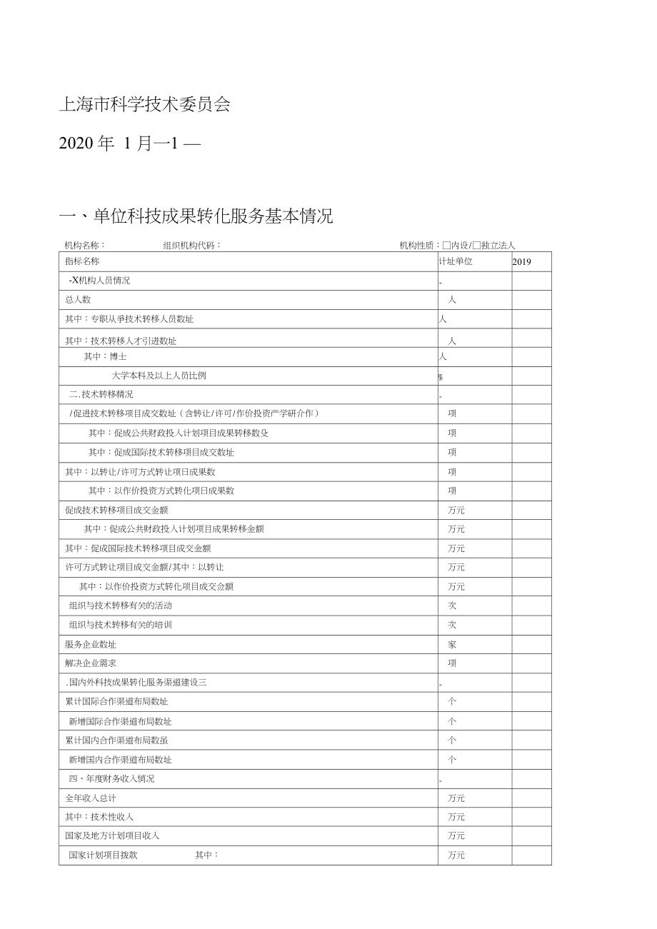 上海市科技成果转化服务机构年度报告.docx_第2页