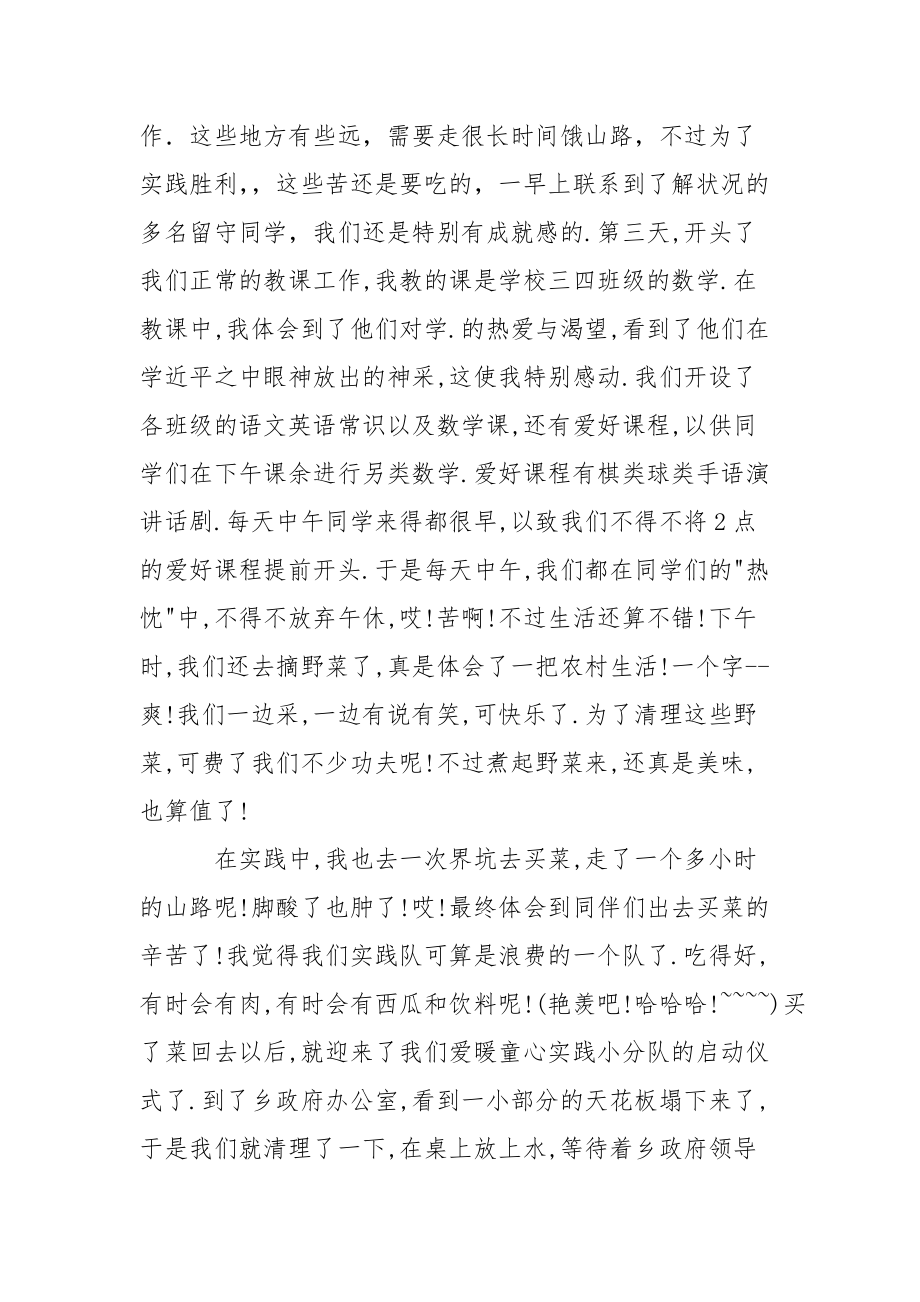 202_年暑期实践报告总结.docx_第2页