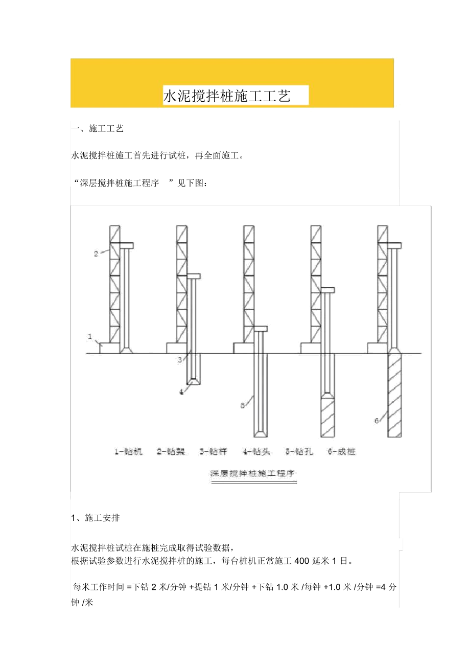 水泥搅拌桩施工工艺.doc_第1页