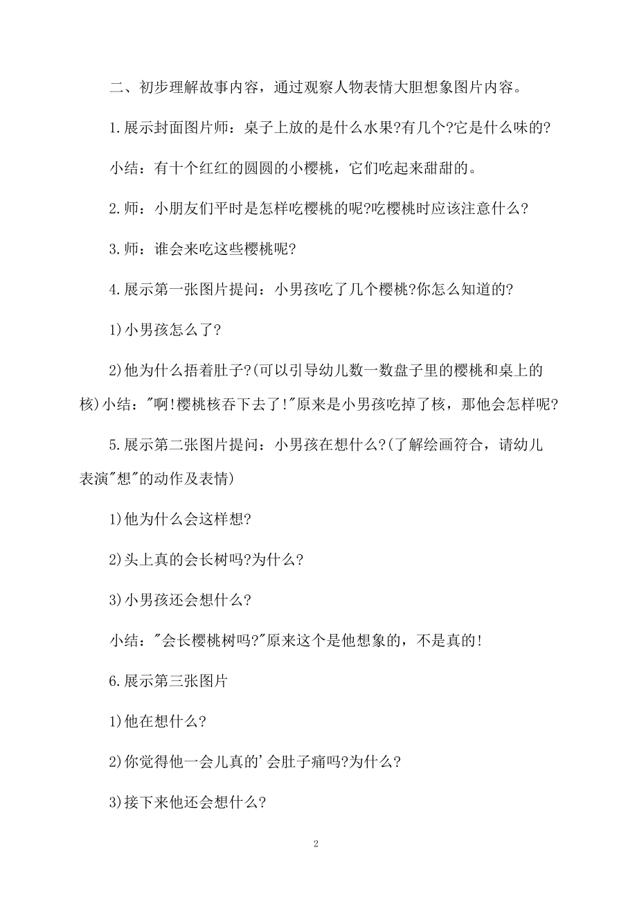 樱桃核中班语言教案.docx_第2页