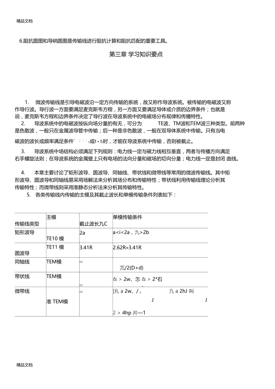 最新微波技术基础课程学习知识要点.doc_第3页