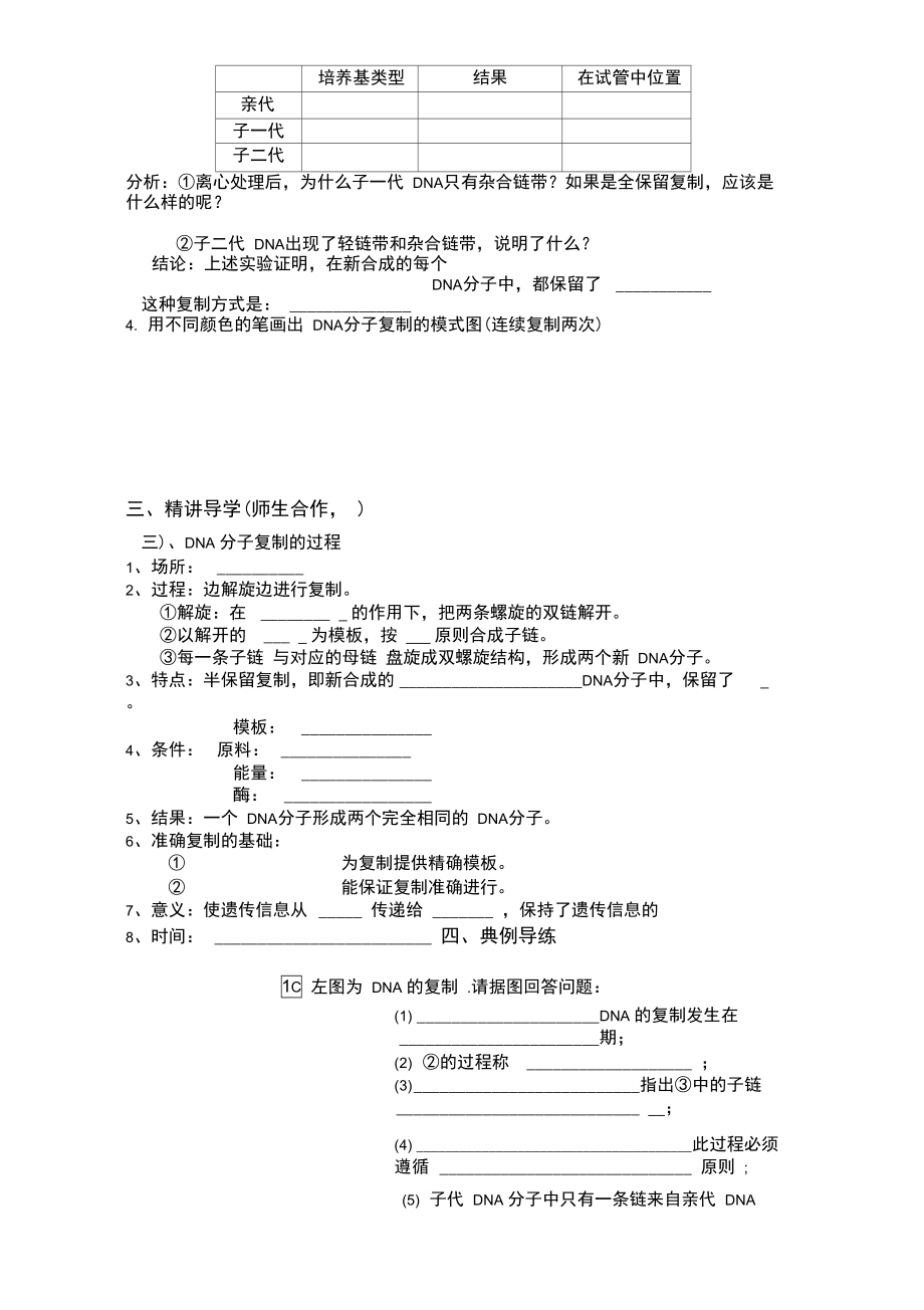 DNA的复制学案.doc_第2页