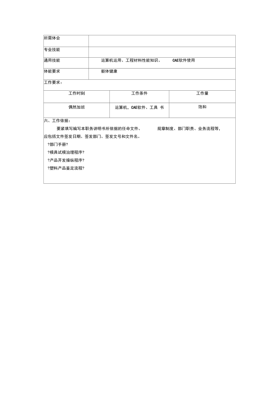 冠东车灯公司产品开发部工艺工程师职位说明书.docx_第3页