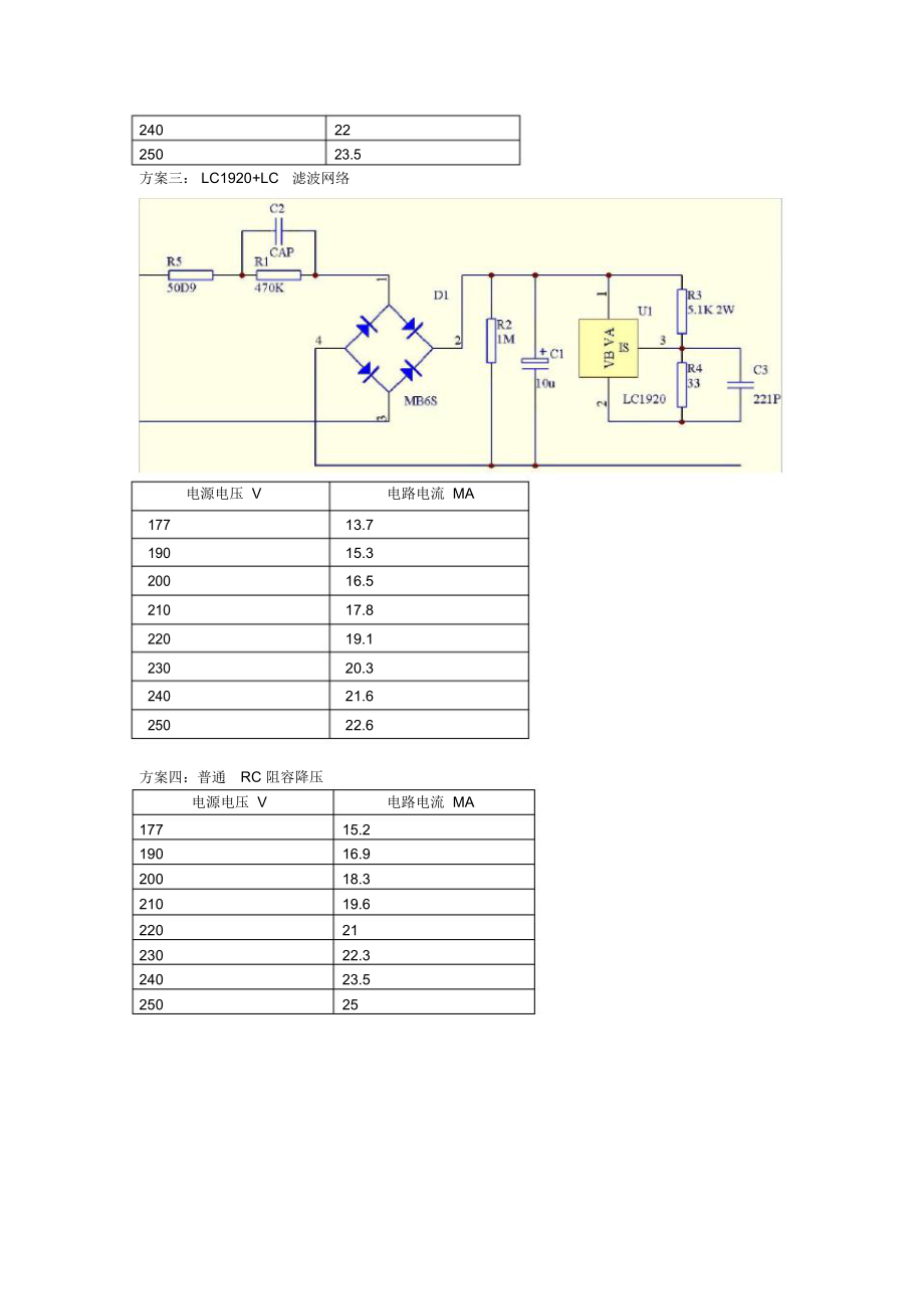 LED球泡灯4种方案数据比较.doc_第2页