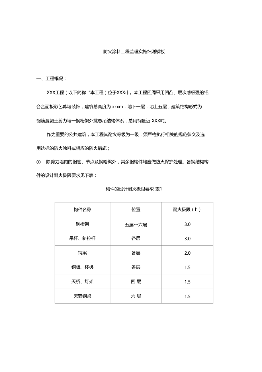 最新整理防火涂料验收规范监理细则.doc_第1页