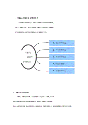 万科的后现代企业管理范式.doc