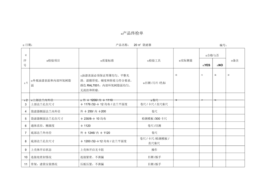 芜湖万向新元终检单.doc_第1页