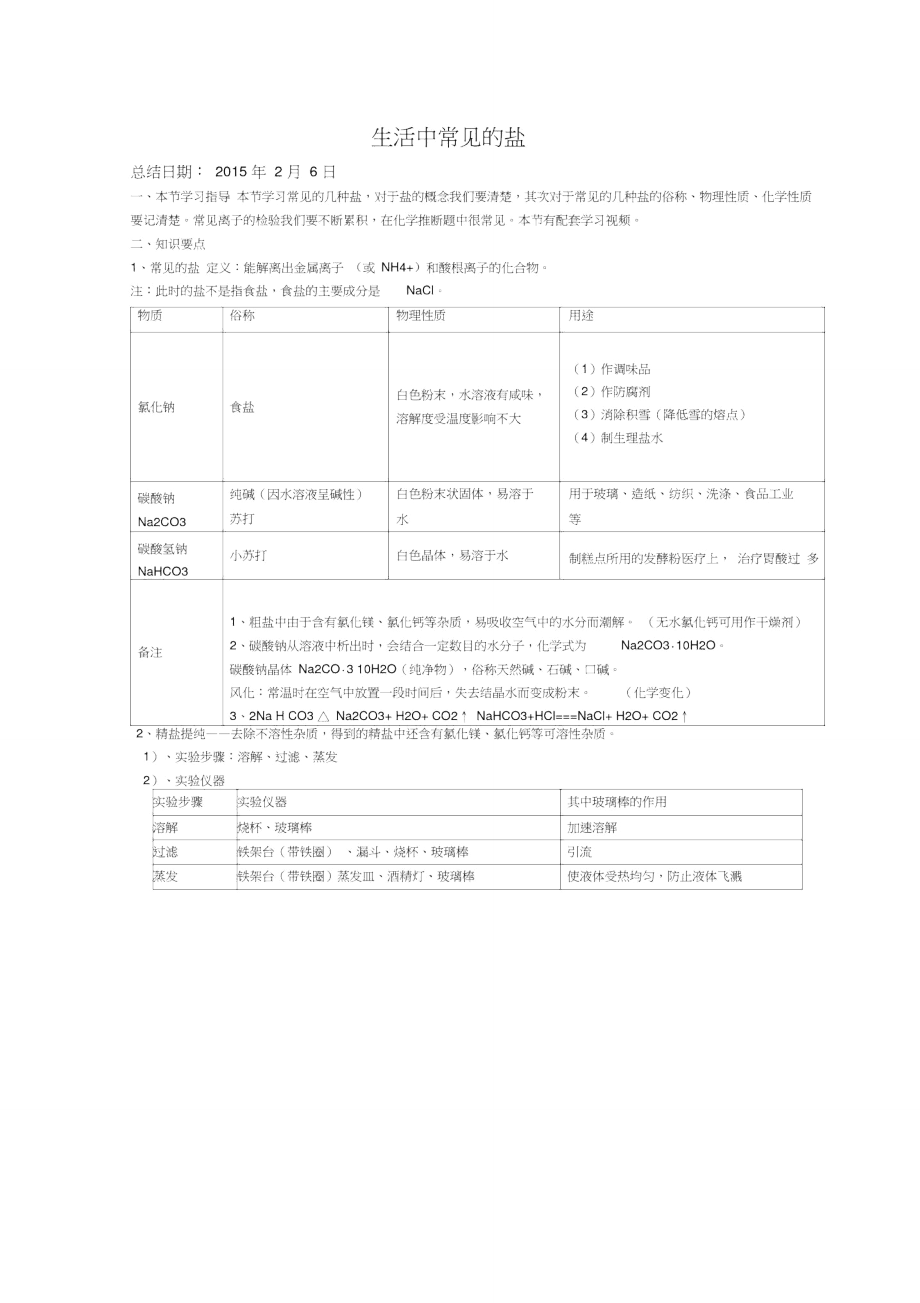 生活中常见的盐知识点.doc_第1页