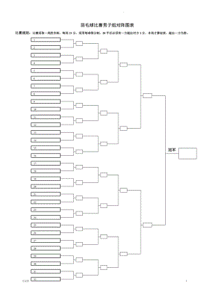 比赛对阵图（生活经验）.doc