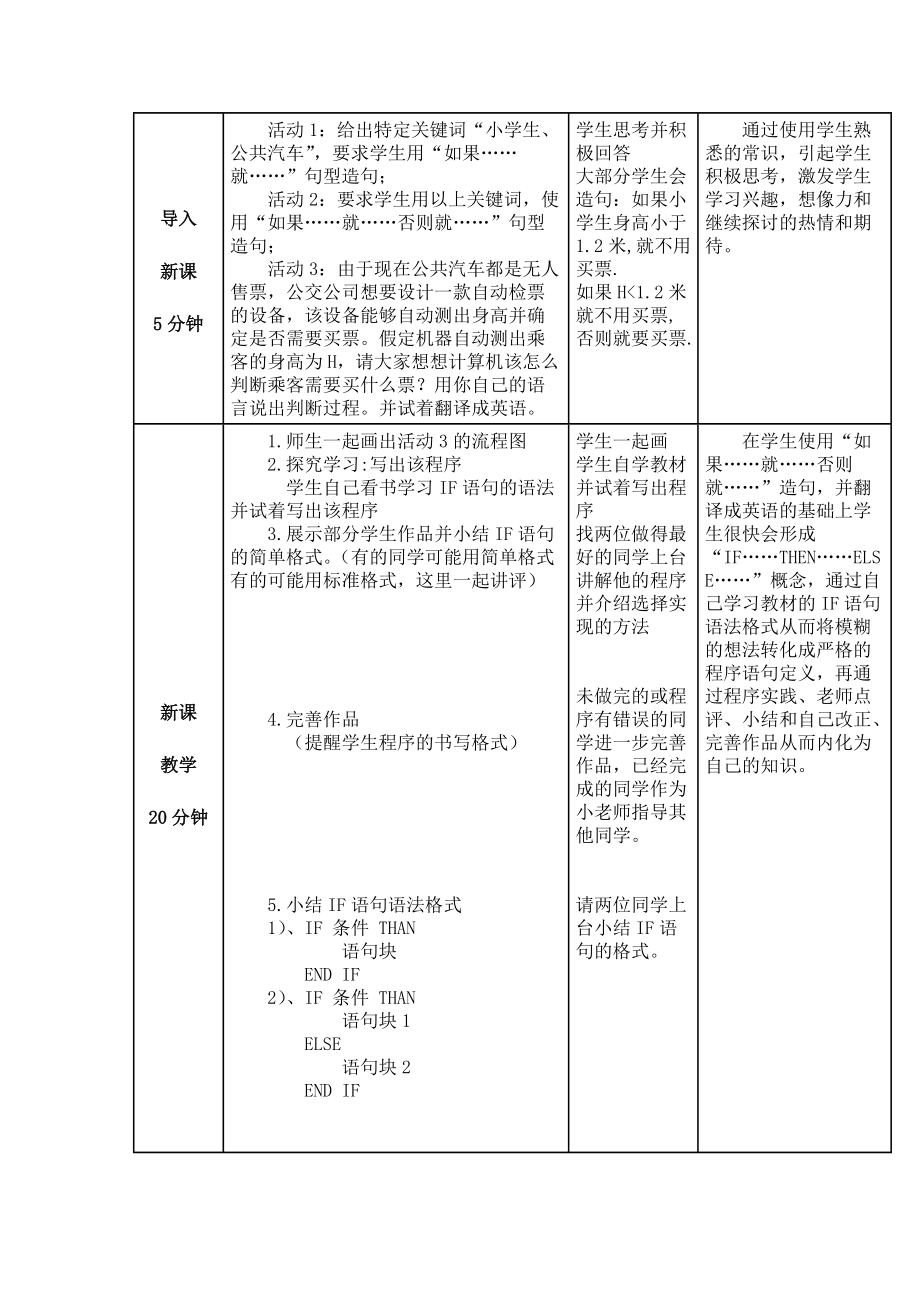 高中信息技术算法与程序设计教案粤教版选修.doc_第3页