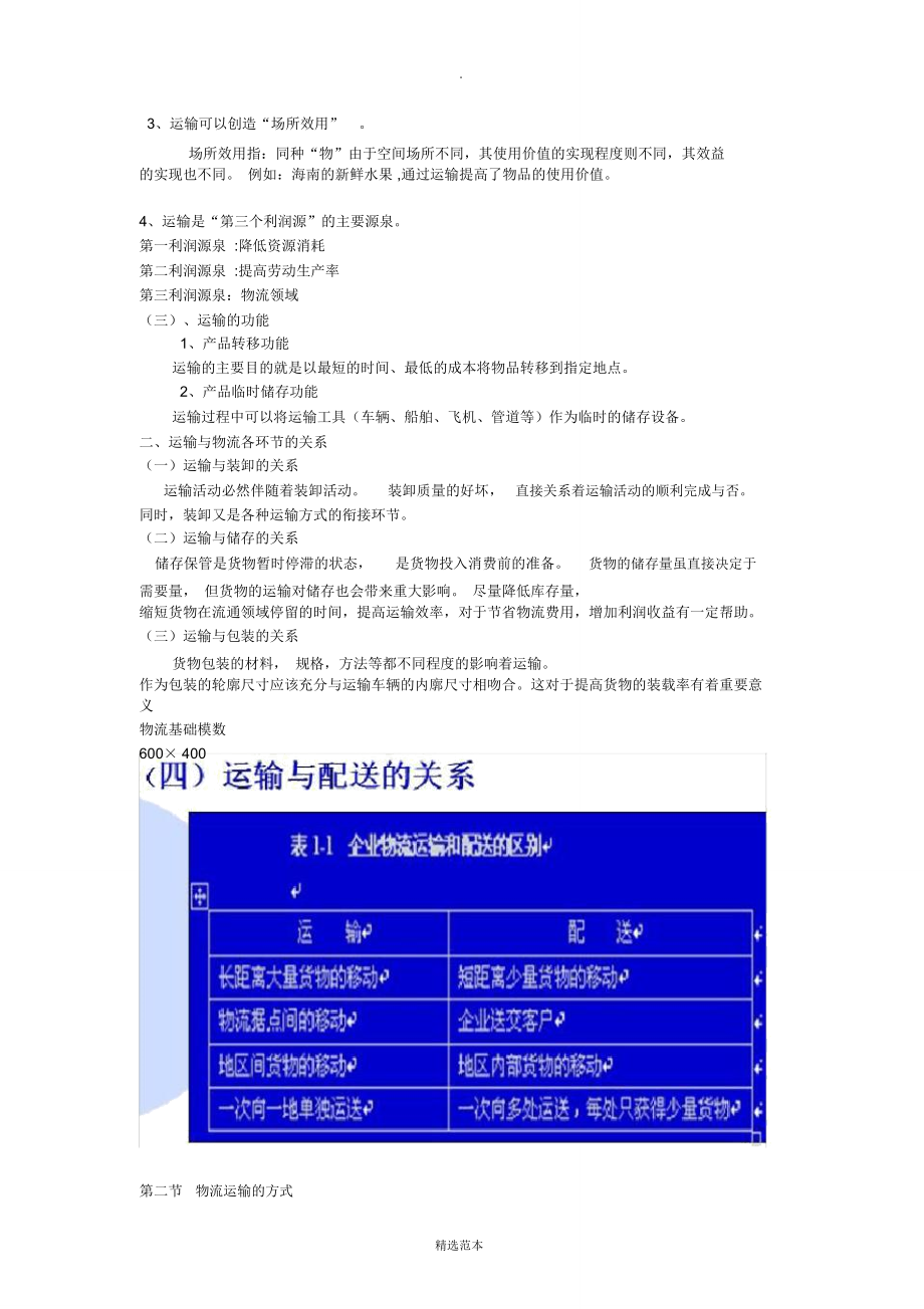 物流运输组织与管理(复习重点).doc_第3页