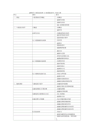 口腔执业医师口腔预防医学考试大纲.docx