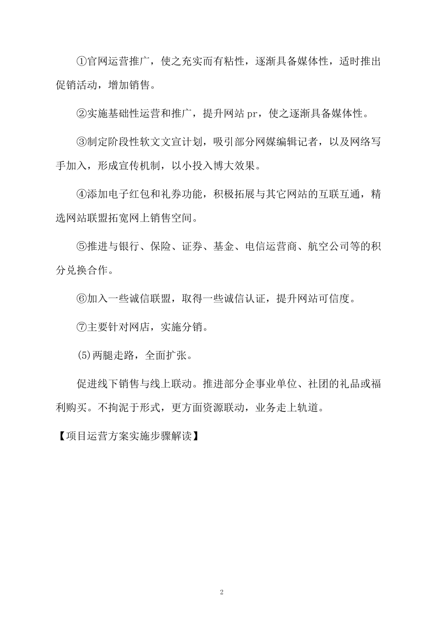 项目运营方案实施步骤解读.docx_第2页