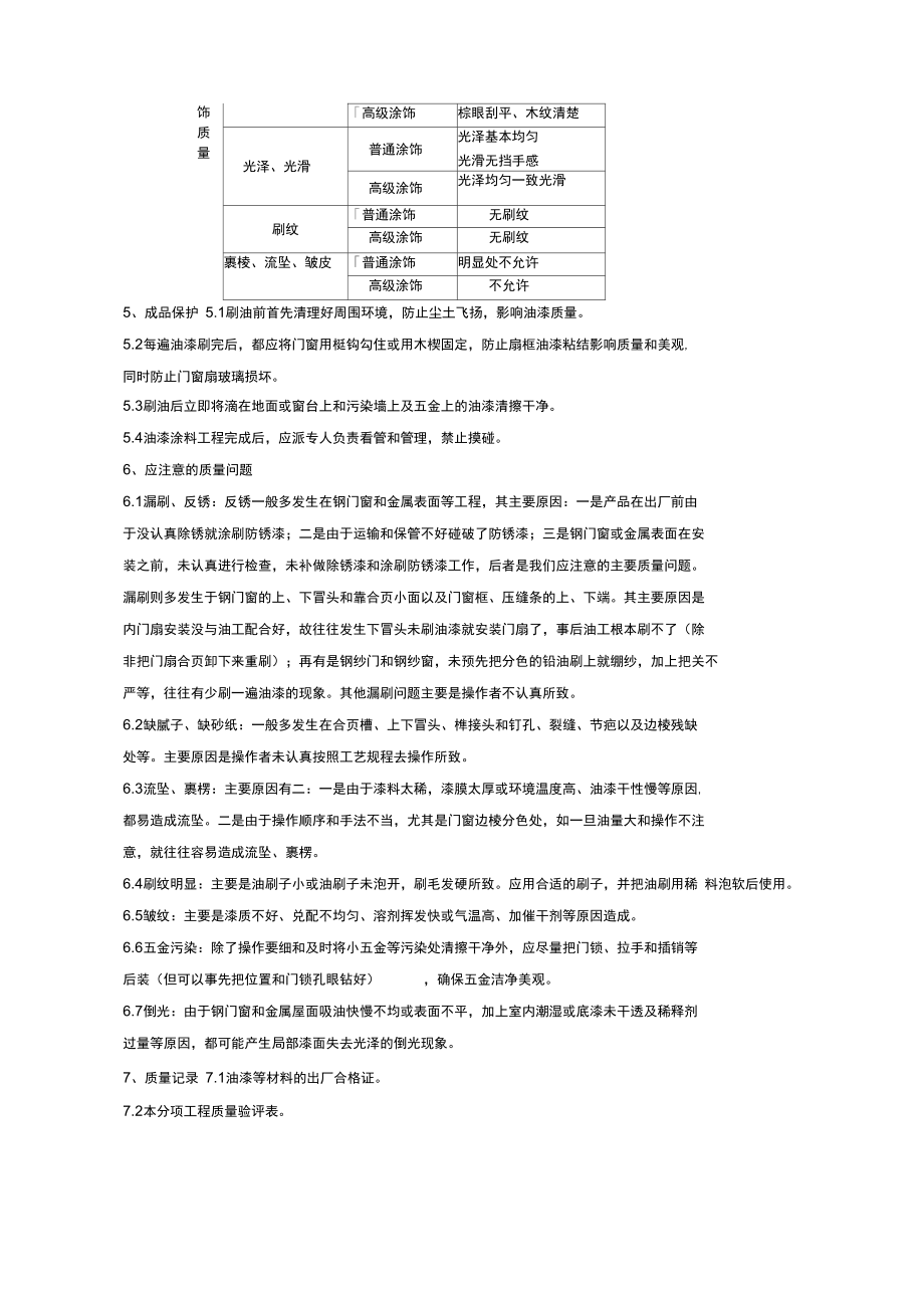 07-1金属表面施涂混色油漆涂料施工分项工程质量管理.doc_第3页