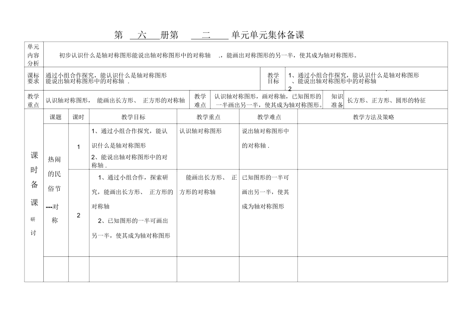 三年级数学第2单元集体备课.docx_第1页