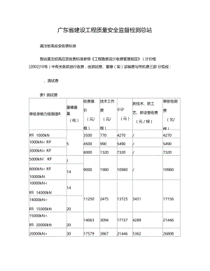 灌注桩高应变检测收费标准.doc