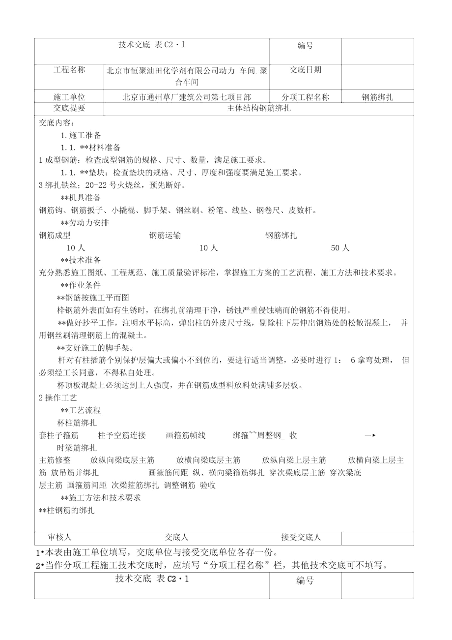 技术类资料-技术交底钢筋绑扎.docx_第1页