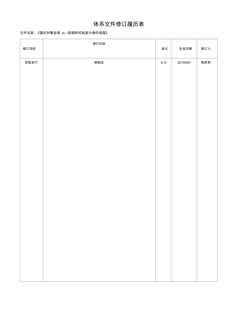 NDJ-1型旋转式粘度计操作规程SOP-GPZ-09.docx_第2页