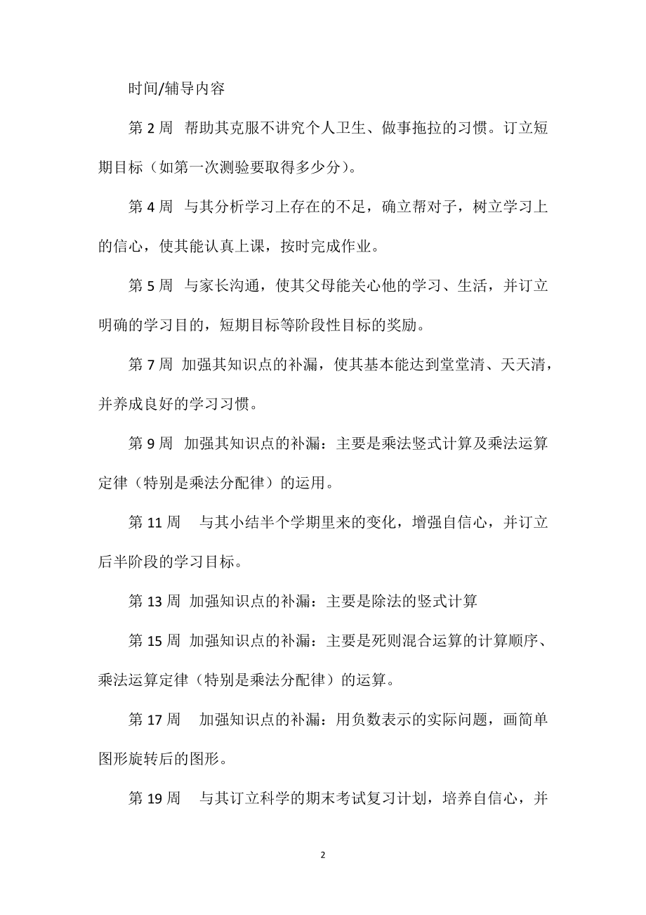 三年级后进生辅导记录表4篇.doc_第2页